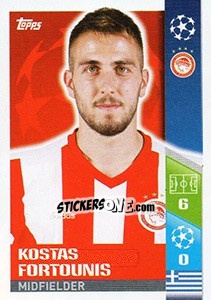 Sticker Kostas Fortounis - UEFA Champions League 2017-2018 - Topps