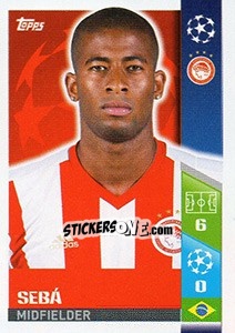 Sticker Sebá - UEFA Champions League 2017-2018 n. 512 - Topps