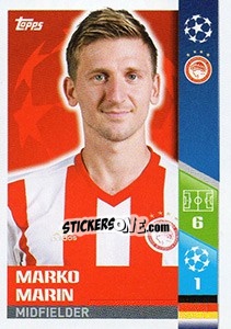 Sticker Marko Marin - UEFA Champions League 2017-2018 n. 514 - Topps