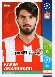 Sticker Karim Ansarifard - UEFA Champions League 2017-2018 n. 515 - Topps