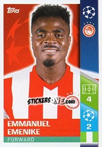 Figurina Emmanuel Emenike - UEFA Champions League 2017-2018 - Topps