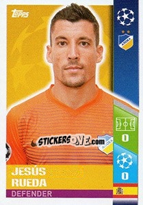 Cromo Jesús Rueda - UEFA Champions League 2017-2018 n. 523 - Topps