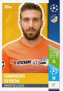 Sticker Facundo Bertoglio - UEFA Champions League 2017-2018 - Topps