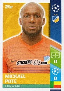 Figurina Mickaël Poté - UEFA Champions League 2017-2018 - Topps