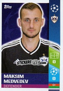 Figurina Maksim Medvedev - UEFA Champions League 2017-2018 - Topps