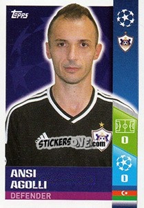 Sticker Ansi Agolli - UEFA Champions League 2017-2018 n. 537 - Topps