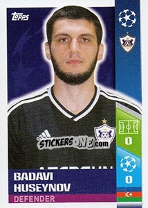 Cromo Badavi Guseynov - UEFA Champions League 2017-2018 - Topps