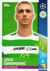 Figurina Jozo Simunovic - UEFA Champions League 2017-2018 - Topps