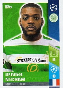 Sticker Olivier Ntcham - UEFA Champions League 2017-2018 n. 557 - Topps
