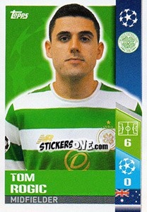 Sticker Tom Rogic - UEFA Champions League 2017-2018 n. 558 - Topps