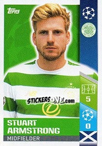 Sticker Stuart Armstrong - UEFA Champions League 2017-2018 n. 559 - Topps