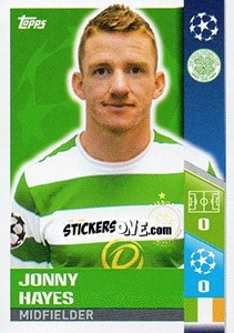 Cromo Jonny Hayes - UEFA Champions League 2017-2018 - Topps