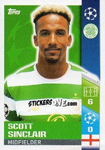 Sticker Scott Sinclair - UEFA Champions League 2017-2018 n. 562 - Topps
