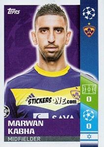 Sticker Marwan Kabha - UEFA Champions League 2017-2018 - Topps