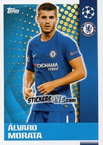 Sticker Álvaro Morata - UEFA Champions League 2017-2018 n. 587 - Topps