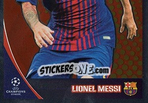 Sticker Lionel Messi (puzzle 2) - UEFA Champions League 2017-2018 n. 589 - Topps