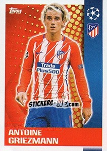 Sticker Antoine Griezmann - UEFA Champions League 2017-2018 n. 590 - Topps