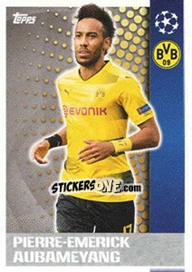 Sticker Pierre-Emerick Aubameyang - UEFA Champions League 2017-2018 n. 591 - Topps