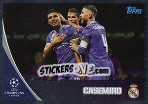 Sticker Casemiro - UEFA Champions League 2017-2018 n. 596 - Topps
