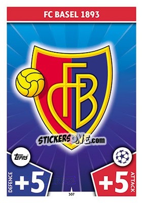 Sticker Club Badge - UEFA Champions League 2017-2018. Match Attax n. 307 - Topps