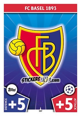 Sticker Club Badge - UEFA Champions League 2017-2018. Match Attax - Topps