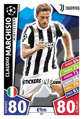 Sticker Claudio Marchisio - UEFA Champions League 2017-2018. Match Attax - Topps