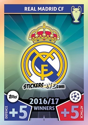 Sticker Club Badge - UEFA Champions League 2017-2018. Match Attax n. 1 - Topps