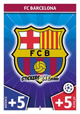 Sticker Club Badge - UEFA Champions League 2017-2018. Match Attax n. 19 - Topps