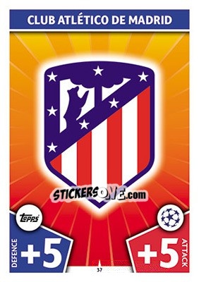 Sticker Club Badge - UEFA Champions League 2017-2018. Match Attax n. 37 - Topps