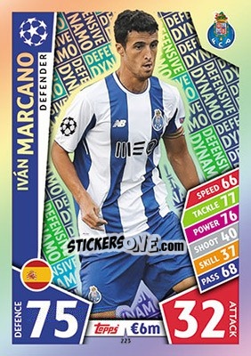 Sticker Iván Marcano - UEFA Champions League 2017-2018. Match Attax - Topps