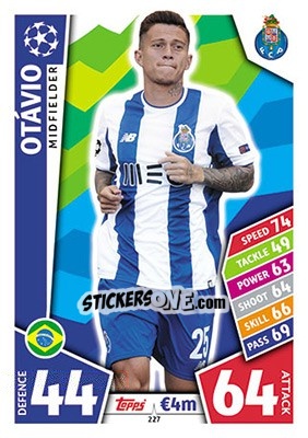Sticker Otávio - UEFA Champions League 2017-2018. Match Attax n. 227 - Topps