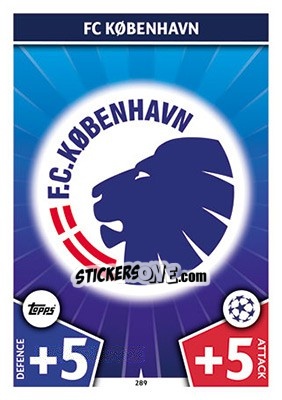 Sticker Club Badge - UEFA Champions League 2017-2018. Match Attax n. 289 - Topps