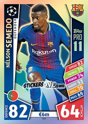 Sticker Nélson Semedo - UEFA Champions League 2017-2018. Match Attax n. P19 - Topps