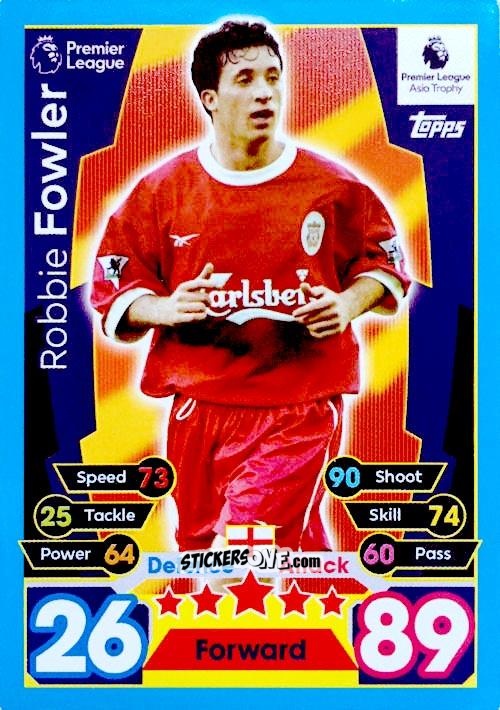 Cromo Robbie Fowler - English Premier League 2017-2018. Match Attax n. PLAT3 - Topps