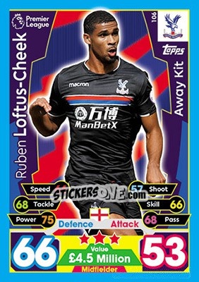 Cromo Ruben Loftus-Cheek - English Premier League 2017-2018. Match Attax - Topps