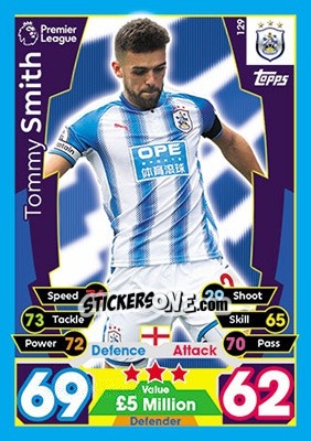 Sticker Tommy Smith - English Premier League 2017-2018. Match Attax - Topps