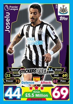 Cromo Joselu - English Premier League 2017-2018. Match Attax - Topps