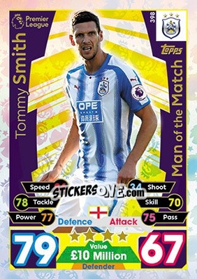 Sticker Tommy Smith - English Premier League 2017-2018. Match Attax - Topps
