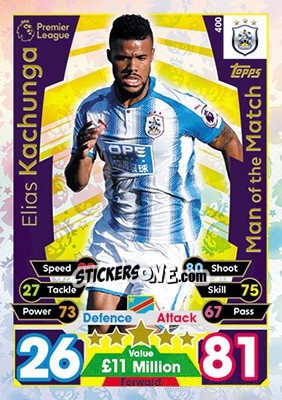 Sticker Elias Kachunga - English Premier League 2017-2018. Match Attax - Topps