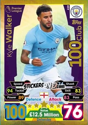 Cromo Kyle Walker - English Premier League 2017-2018. Match Attax - Topps