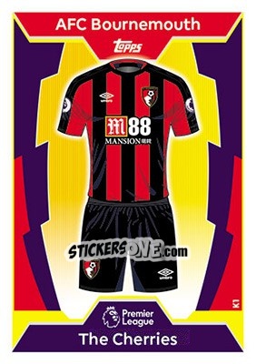 Sticker AFC Bournemouth - English Premier League 2017-2018. Match Attax n. K1 - Topps