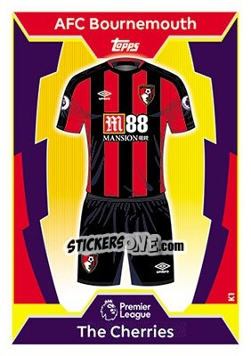 Sticker AFC Bournemouth - English Premier League 2017-2018. Match Attax - Topps