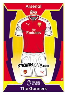 Sticker Arsenal - English Premier League 2017-2018. Match Attax - Topps