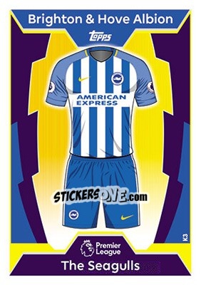 Figurina Brighton & Hove Albion - English Premier League 2017-2018. Match Attax - Topps