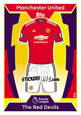 Sticker Manchester United - English Premier League 2017-2018. Match Attax - Topps