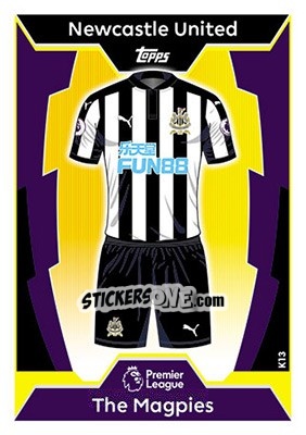Sticker Newcastle United - English Premier League 2017-2018. Match Attax - Topps