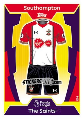 Sticker Southampton - English Premier League 2017-2018. Match Attax n. K14 - Topps