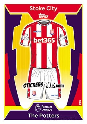 Cromo Stoke City - English Premier League 2017-2018. Match Attax - Topps