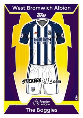 Sticker West Bromwich Albion - English Premier League 2017-2018. Match Attax - Topps