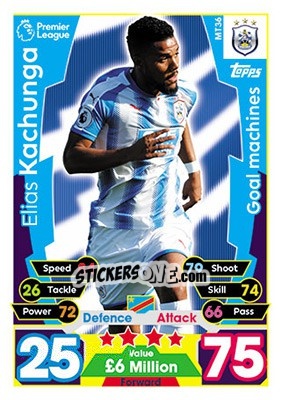 Figurina Elias Kachunga - English Premier League 2017-2018. Match Attax - Topps